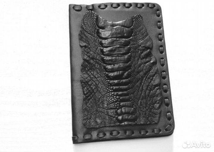 Обложка на паспорт натуральная кожа страуса