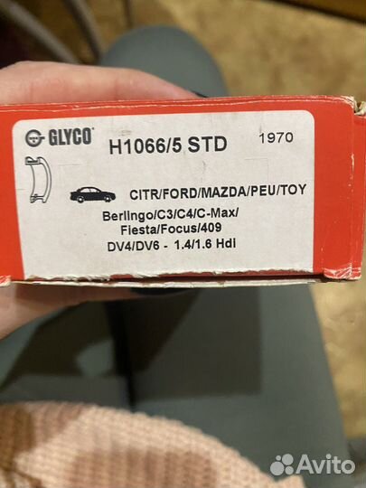 Вкладыши коренные glyco citroen c4 ep6