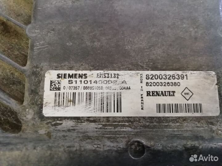 Комплект эбу Renault Symbol 2006г 1.4 75 л.с