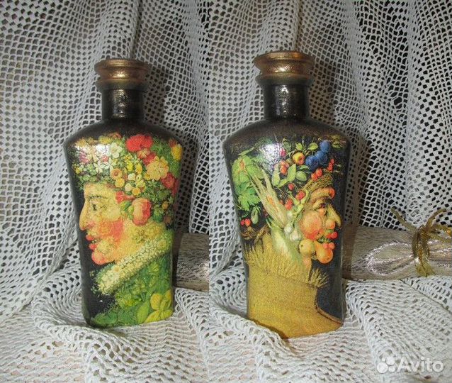 Бутылка декупажная 