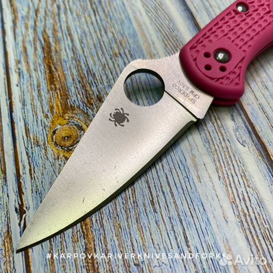 Spyderco Delica 4 S30V Pink, Japan