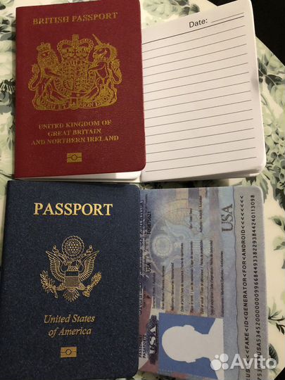Паспорт блокнот