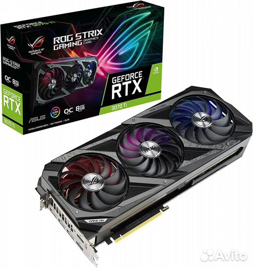 Видеокарта asus 3070 ti rog strix (новая)