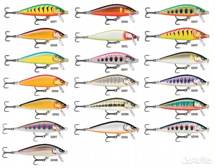 Воблер Rapala CountDown Elite 95, 9,5см 14г, gdgr