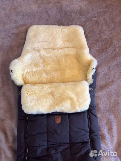 Меховой конверт в коляску овчина Christ