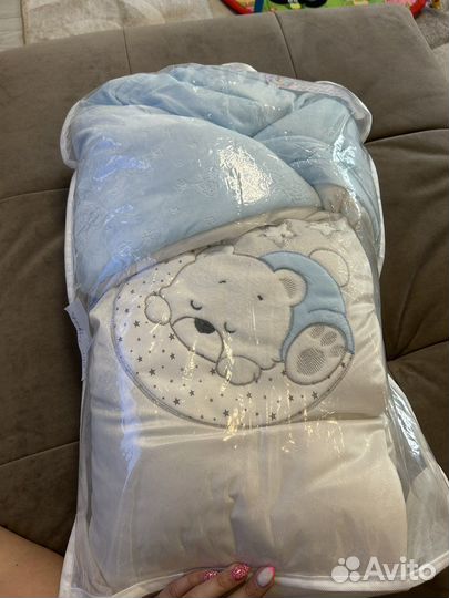 Конверт на выписку зимний для мальчика