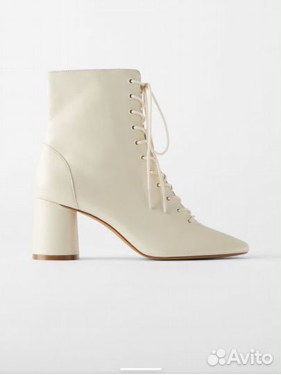 Ботильоны натуральная кожа zara 36