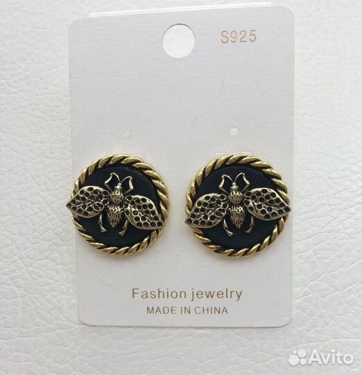 Серьги Chanel и Dior