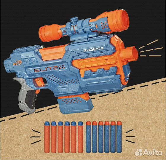 Нерф феникс бластер 8 штук