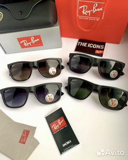 Очки ray ban justin polaroid полароид