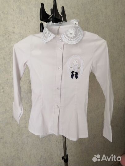 Блузки/водолазки школьные для девочки 128-134