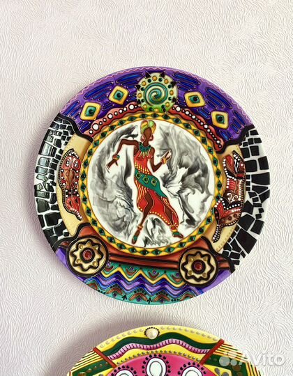 Набор тарелок «Африканский танец» 5 шт