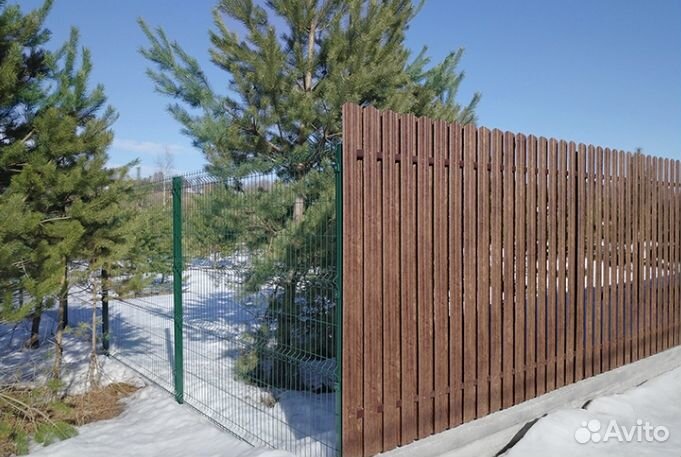 Панель 3д Сетка забор