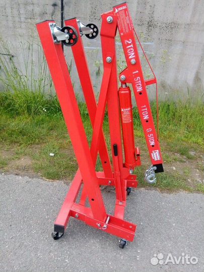 Кран гаражный гидравлический для двигателя гусь