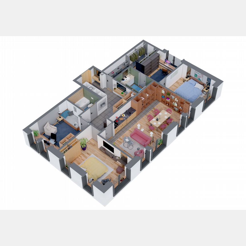 3-к. квартира, 116,8 м², 5/5 эт.