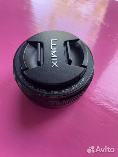 Объектив Panasonic Lumix G 20mm f/1.7 II