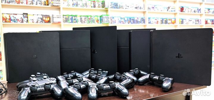 Игровые приставки Sony PlayStation 4 slim,фат ps4