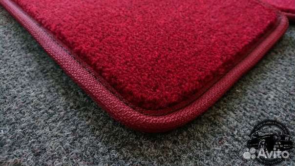 Автоковрики для газ-21-2, красные