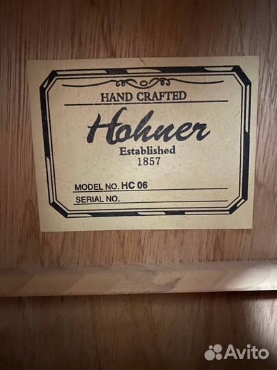Гитара hohner hc 06
