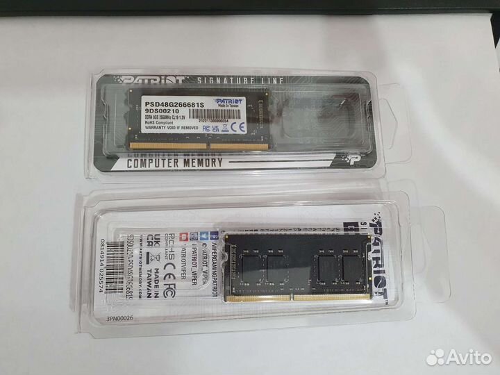 Озу SO-dimm DDR4 8Gb Patriot Signature