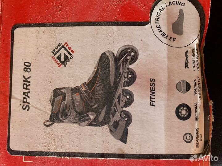 Ролики rollerblade spark 80 40 размер