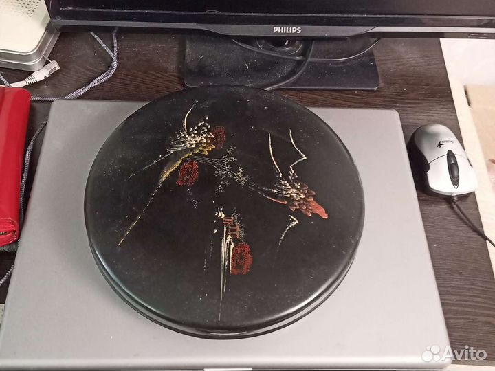 Шкатулка круглая