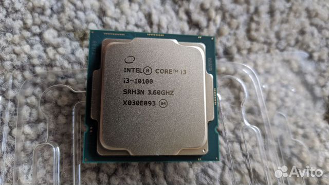 Процессор Intel core i3 10100f Б/У