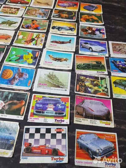 Вкладыши от жвачек turbo