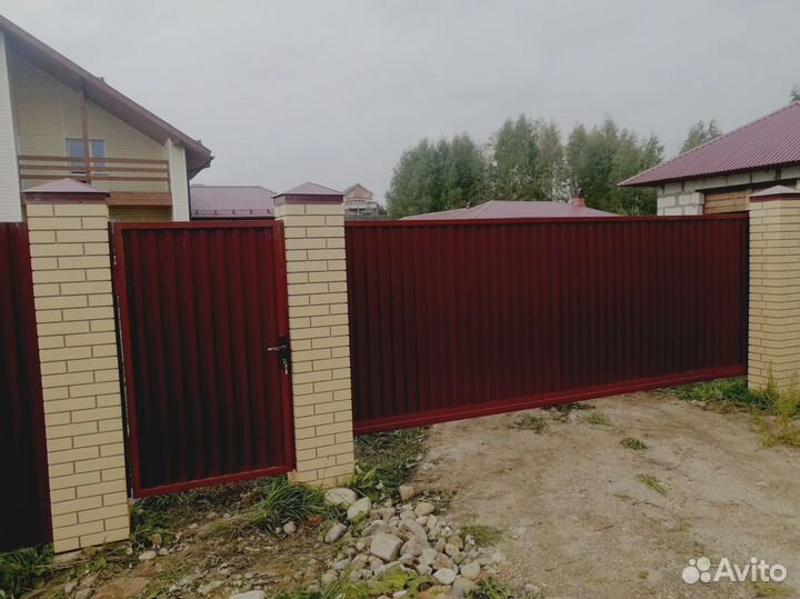 Откатные ворота с автоматикой