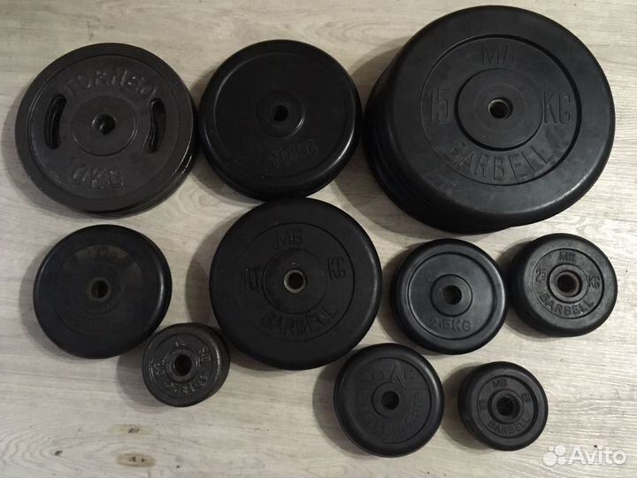 Обрезиненные,металлические,олимпийские блины