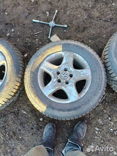 Диски литые с R17 touareg на зиме 5120
