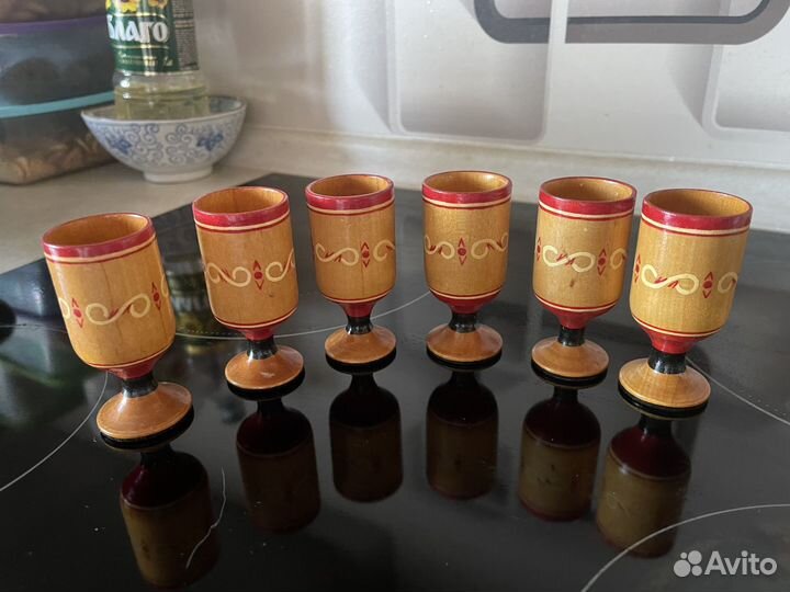 Рюмки деревянные