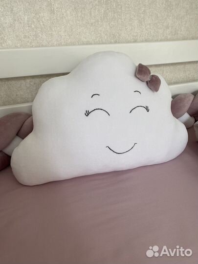 Подушка облако, звезда, именная