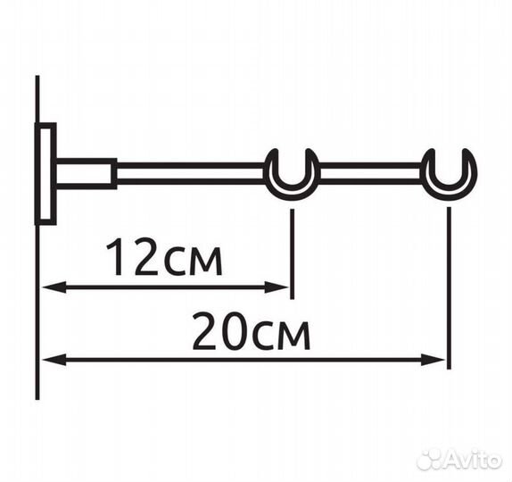 Карниз двухрядный