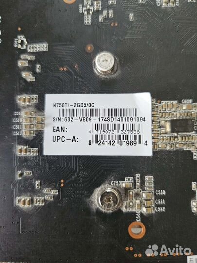 Видеокарта nvidia GeForce GTX 750Ti
