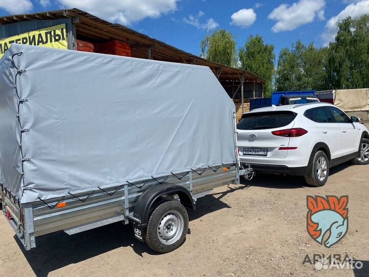 Прицеп 03.022 с тентом аэро 150 см. Доставим по РФ