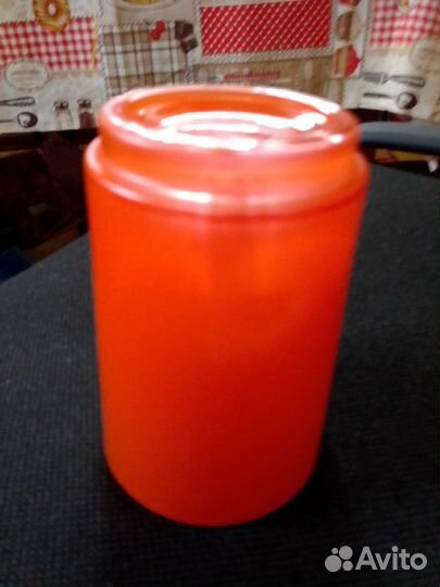 Стаканы цвета красного кумача, стекло СССР гхз