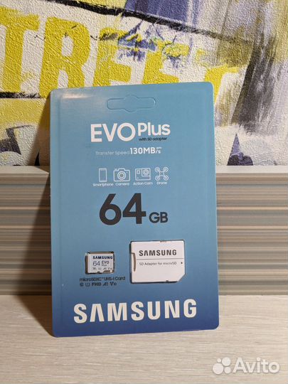 Samsung EVO Plus microsdxc 64 гб