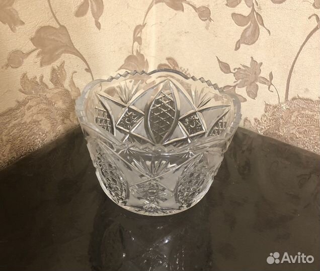 Хрустальная ваза времен СССР