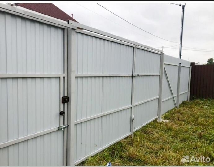 Забор из профнастила