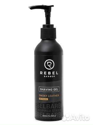 Премиальный гель для бритья rebel Smoky Leather