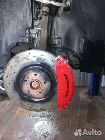 Металлические накладки на суппорта мерседес амг