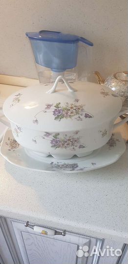 Супница и блюдо М.С.Кузнецов