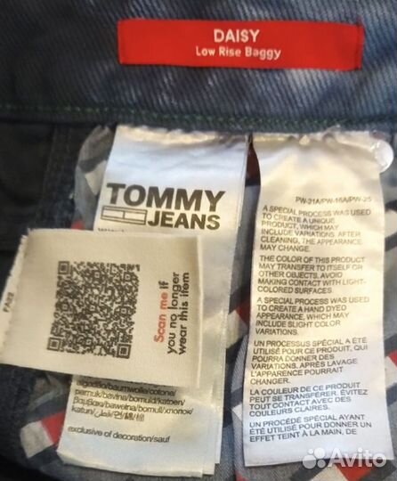 Новые джинсы Tommy Hilfiger Jeans оригинал