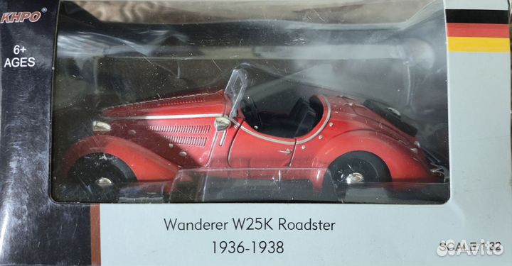 Audi wanderer w25k roadster 1936