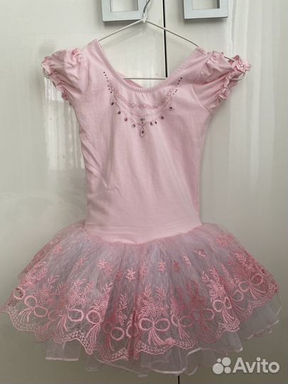 Гимнастический купальник/ платье для танцев 130