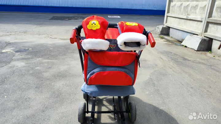 Санки коляска 2 в 1