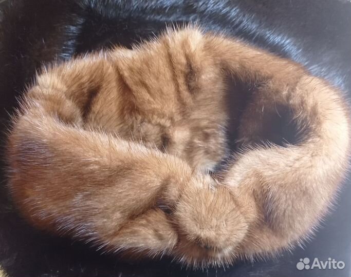 Норковая повязка на голову 52-54