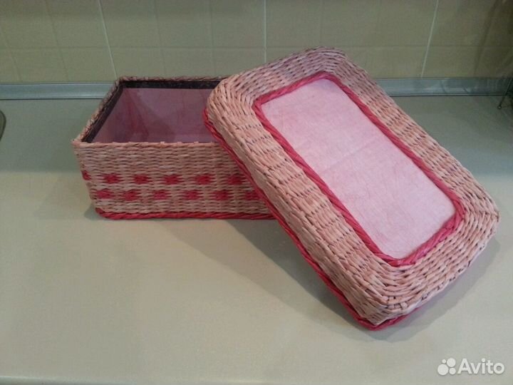 Корзинка плетеная ручной работы