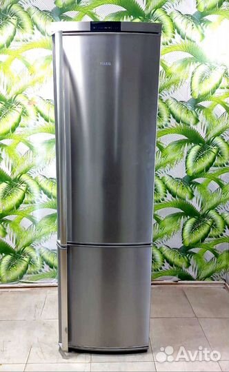 Холодильник б/у Aeg серый металлик с доставкой